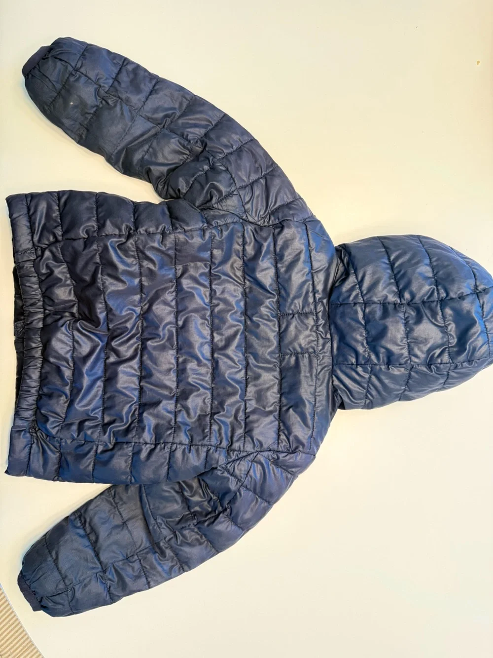 Primary Navy Hooded Quilted Puffer Jacket